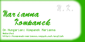 marianna kompanek business card